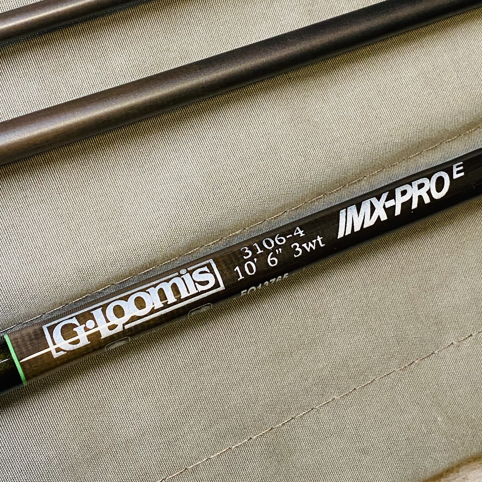 [Beautiful] G. Loomis IMX-PRO E 3106-4 10’6″ 3wt Fly Rod w/tube case