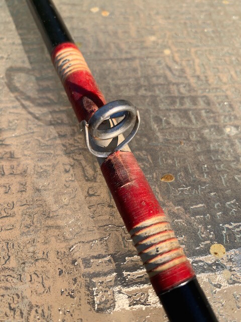 VINTAGE CUSTOM MADE 5 FOOT 11 INCH 50 TO 130 POUND CLASS TROLLING FISHING ROD @@
