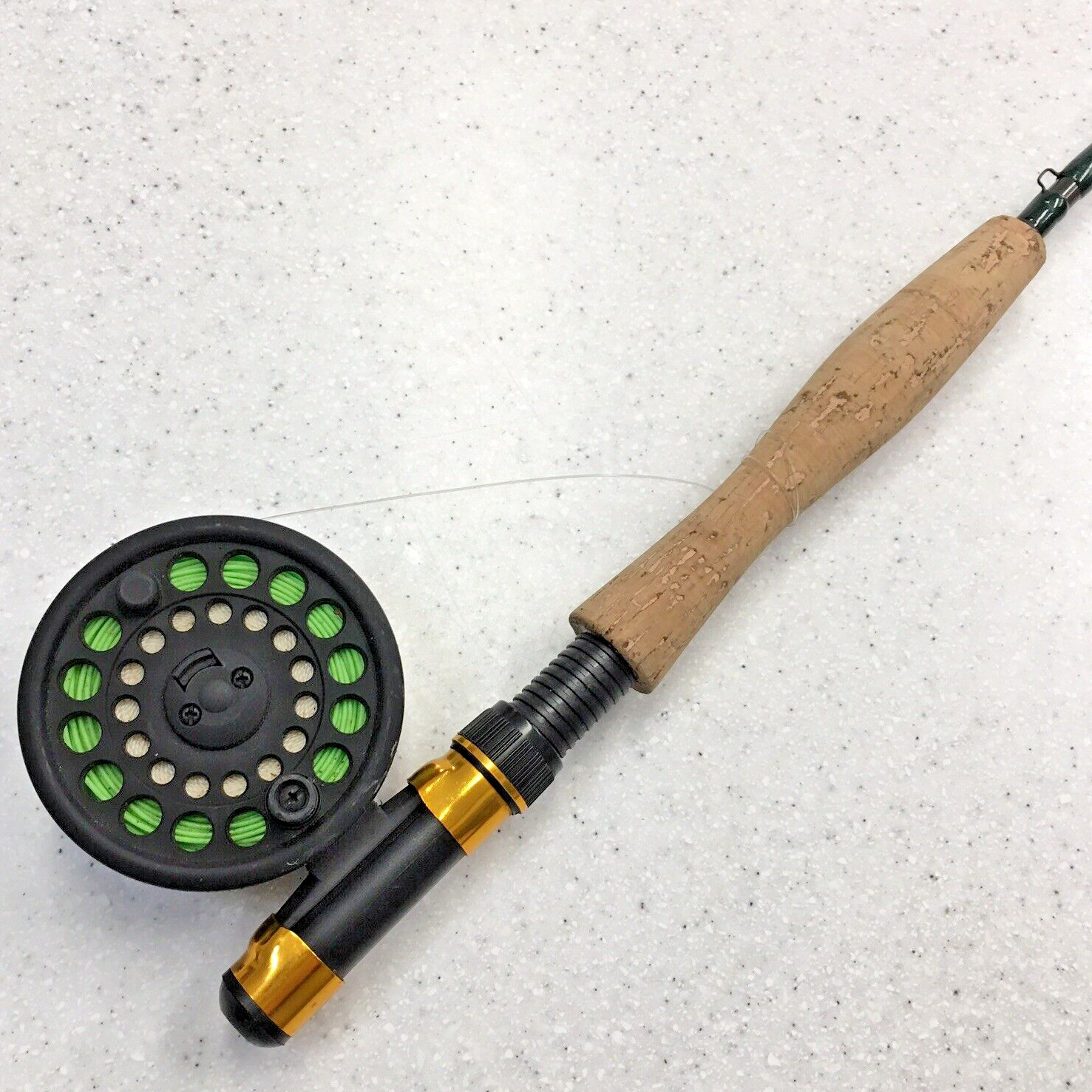 South Bend Trophy Tamer 8′ Graphite Fly Fishing Rod T 675 Martin Tuffy 63 Reel