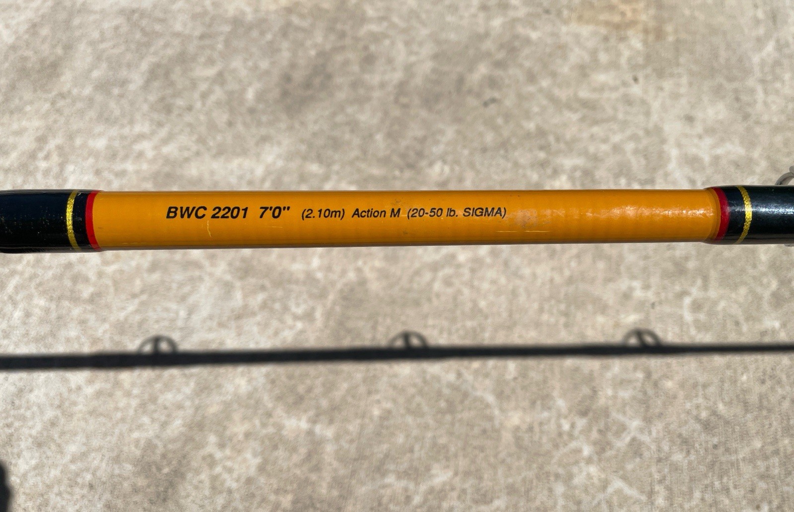 Shakespeare Ugly Stik Tiger BWC2201 7’ Medium Conventional Boat Rod 20-50lb MINT