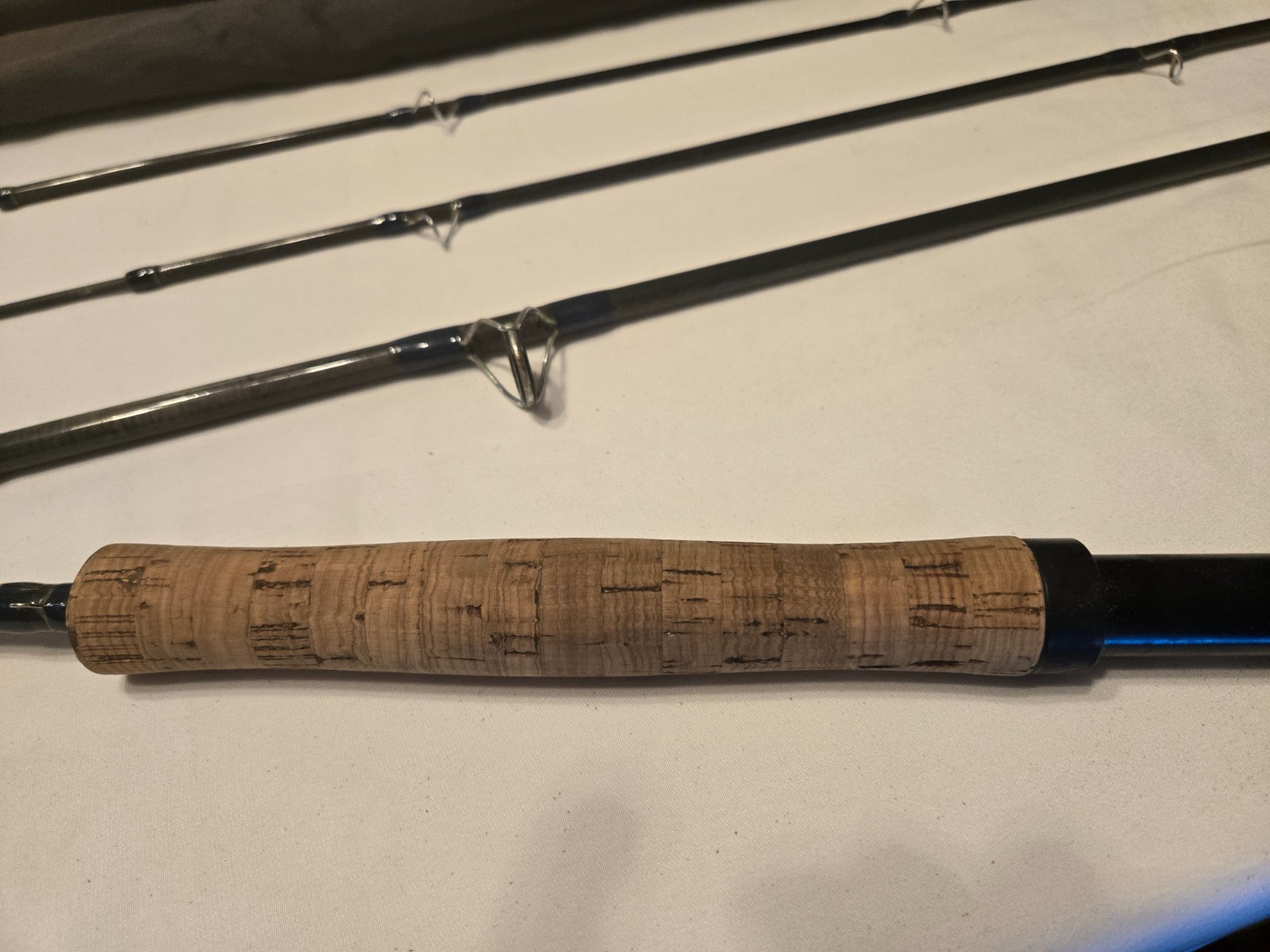 Fisher Travel Saltwater Fly Rod 9′ 9/10wt 4-Piece w/ Original Sock & Alum. Tube