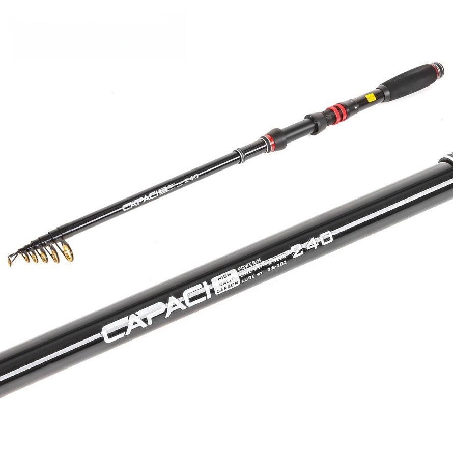 Telescopic Rock Fishing Rod 1.8m-3.0m Carbon Rod Travel Spinning Saltwater Pole