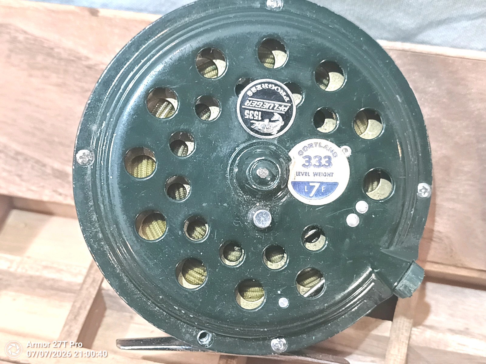 Vintage Sakurai & Co. Sakura”102 Rainbow” Box Set Pflueger 333 Reel, Silk Wrap