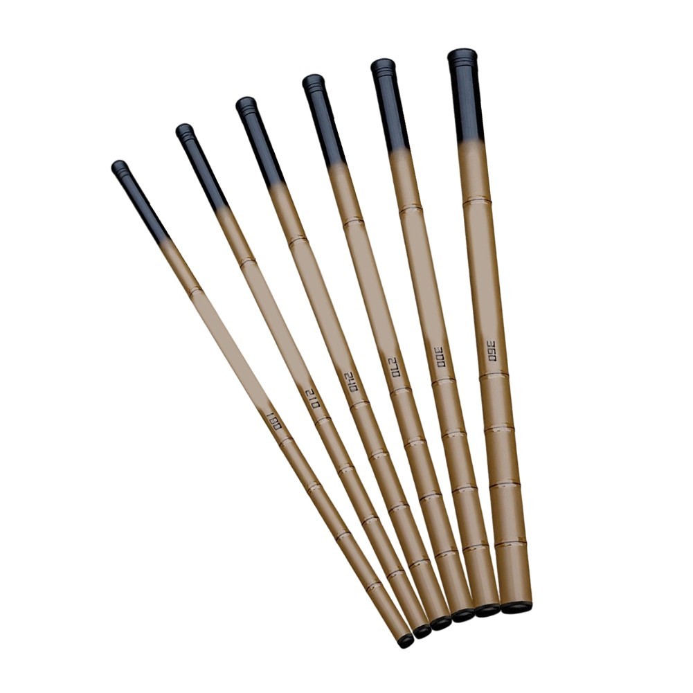 Composite Fiberglass Stream Rod 1pc Brown Color 1.8m to 3.6m Length Options