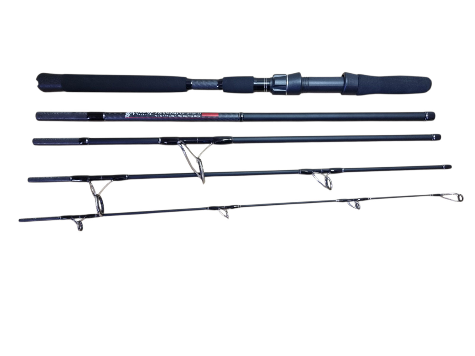 2025 Hamachi XOS GT’n’Doggie 50 – 130lb Popper 9’6 – 5 piece travel fishing rod