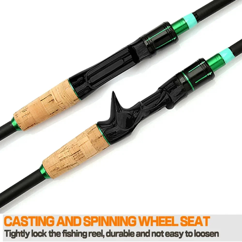 Casting Spinning Lure Fishing Rod Solid ML Tip 1.8/2.1m Ultralight Trout Jigging