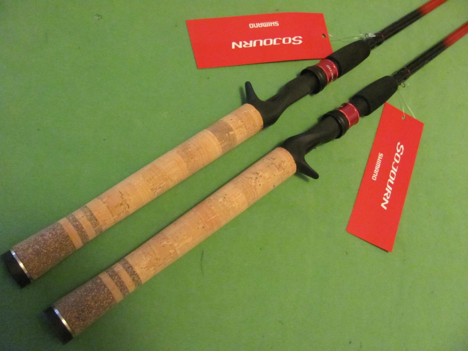 2) SHIMANO SOJOURN 7′ 0″ POWER MEDIUM ACTION FAST 1-PIECE CASTING RODS.