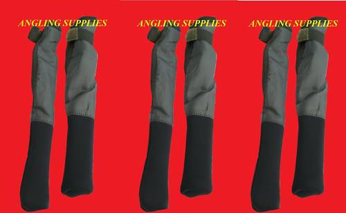 6 x Green Fishing Tip Butt Rod Protector Sleeves socks