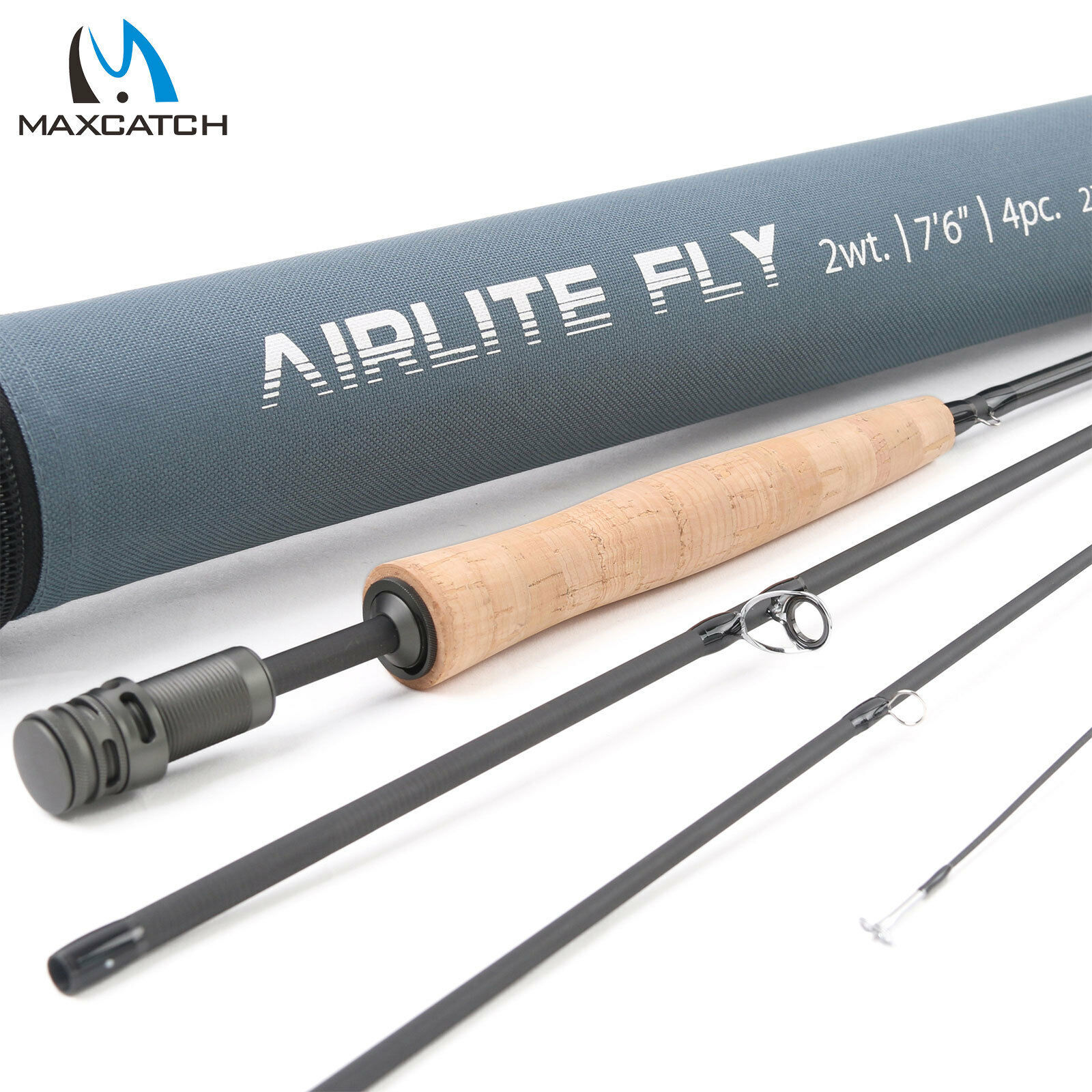 Maxcatch AIRLITE 2/3WT 7’6” Lightweight Fly Fishing Rod IM10 Carbon Fiber