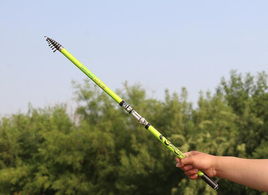 Telescopic Rock Fishing Rod 3.6m-6.3m Carbon Rod Travel Spinning Saltwater Pole