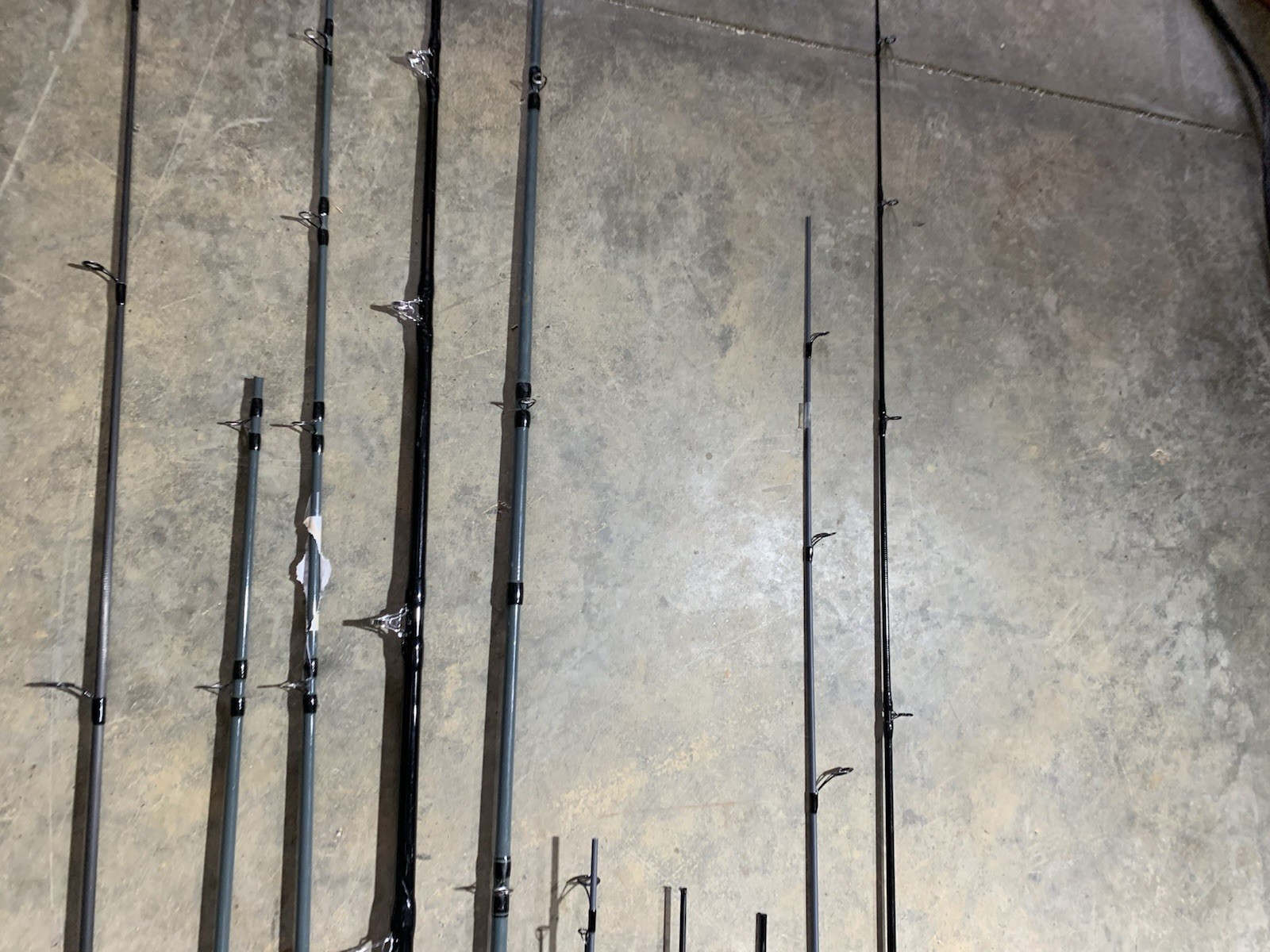 LOT OF 10 BASS PRO SHOPS FISHING RODS (BROKEN)