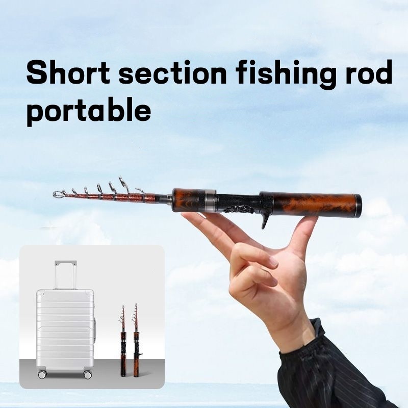 Portable Telescopic Fishing Rods Carbon Fiber Trout Travel Rod Lightweight Pole