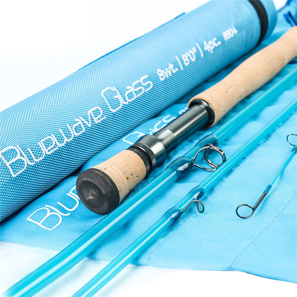 Maxcatch 8wt/10WT 8ft Saltwater Fiberglass Fly Fishing Rod with Cordura Tube