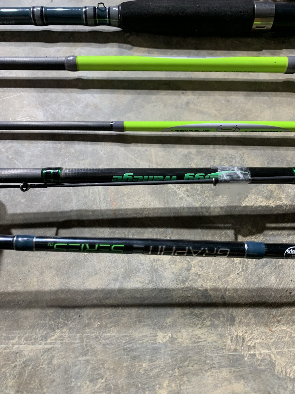 LOT OF 10 BASS PRO SHOPS FISHING RODS (BROKEN)
