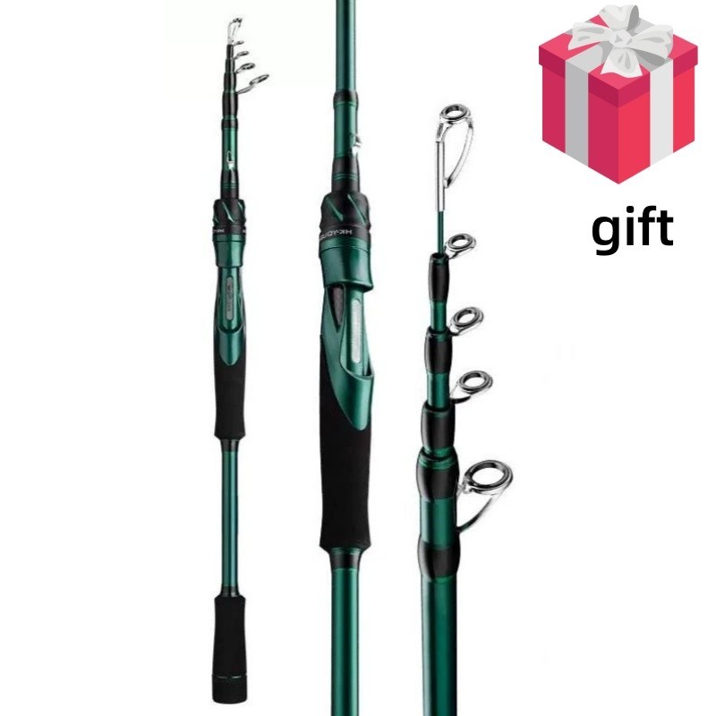 Telescopic Fishing Rod Carbon Fiber Spinning/casting Rod Fast Action Sensitivity