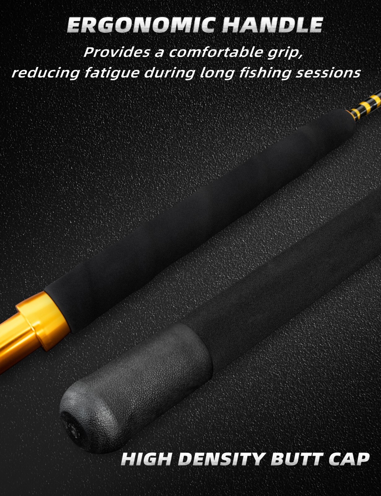 BLUEWING 6??0?? Classic Trolling Fishing Rod 1pc Fiberglass Rod Moderate Fast