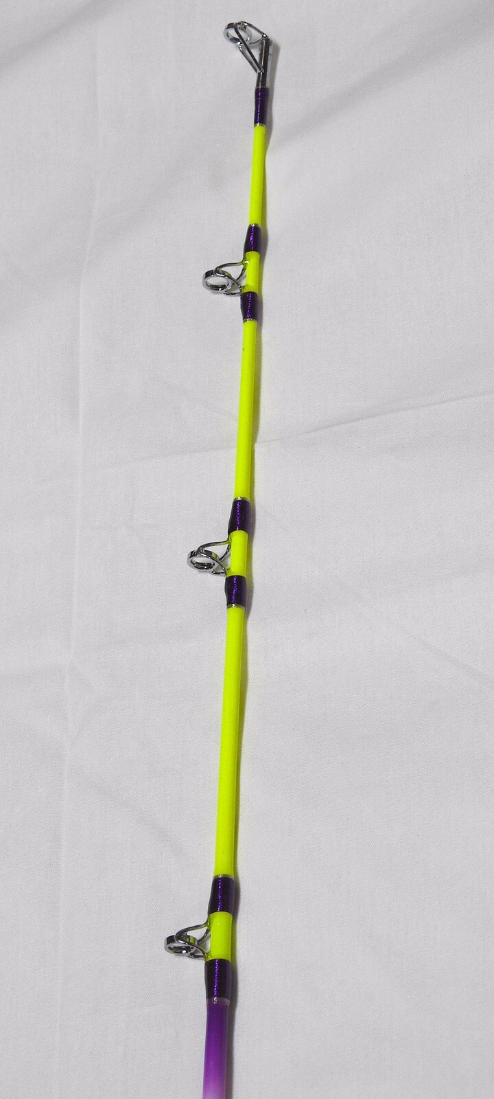 7’6″ 1PC Catfish Casting Rod Purple Overspray