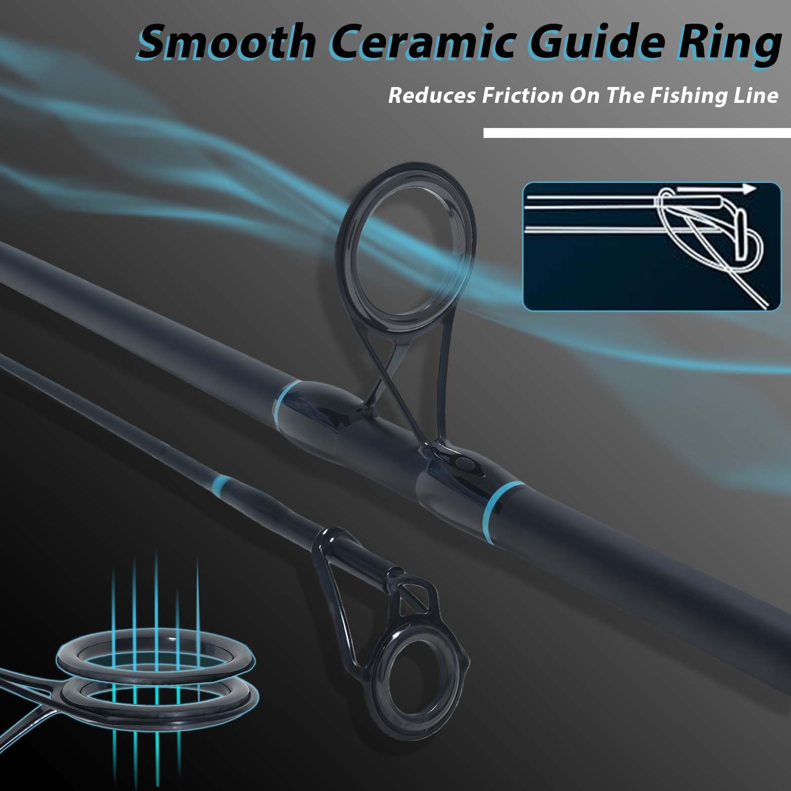 Kingkatch Surf Spinning Fishing Rod 9/10/11/12 3-Piece Carbon Fiber Saltwater