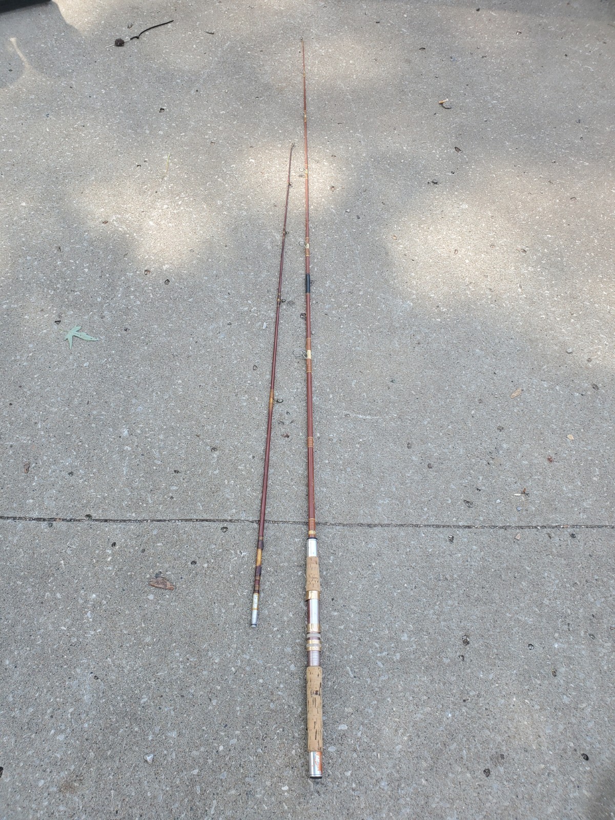 Heddon Mark II FY-3374 7ft 2-Piece Fiberglass Spinning Rod Cork Handle