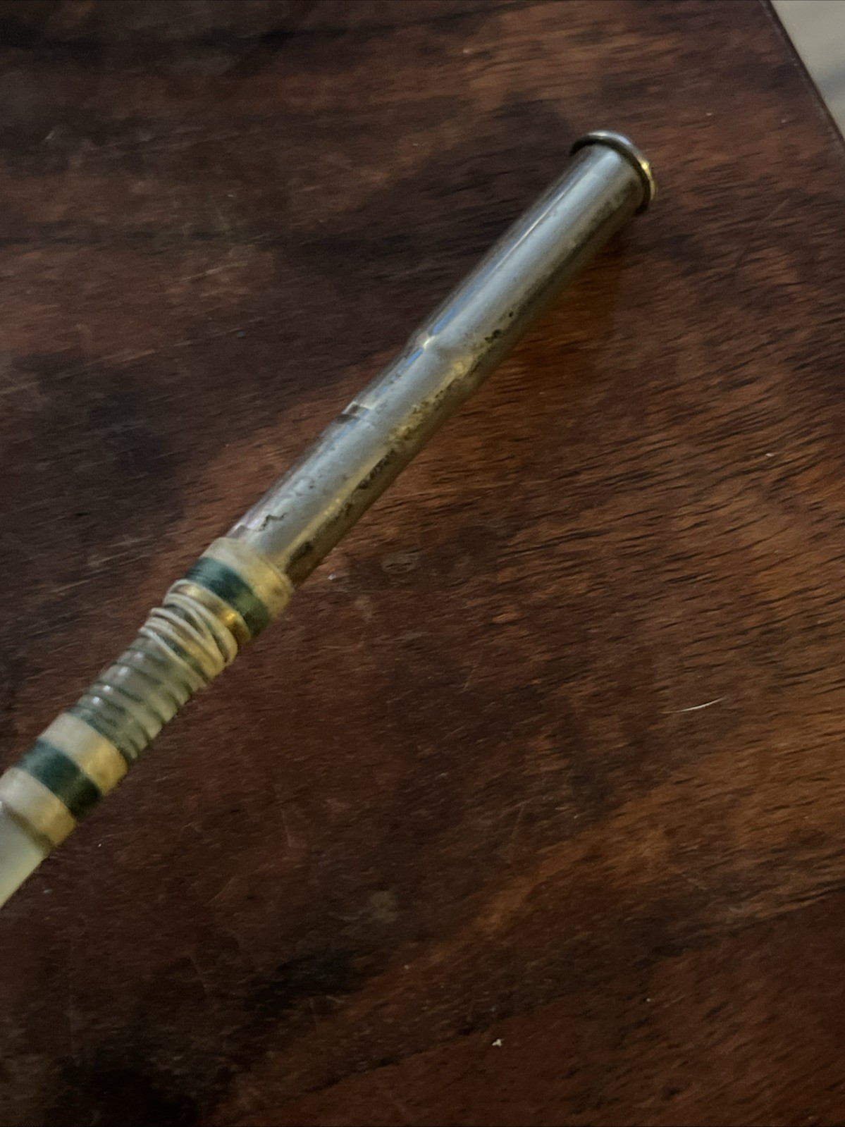 Vintage Water King Bait Casting Clear Fiberglass Rod w/ Rubber Grip 5’10” 2pc