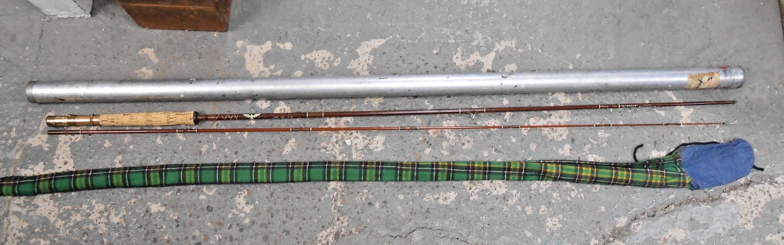Vintage FENWICK Feralite FF84 Fly 8’6″ Rod- USA- #H53541 fly line 5-6