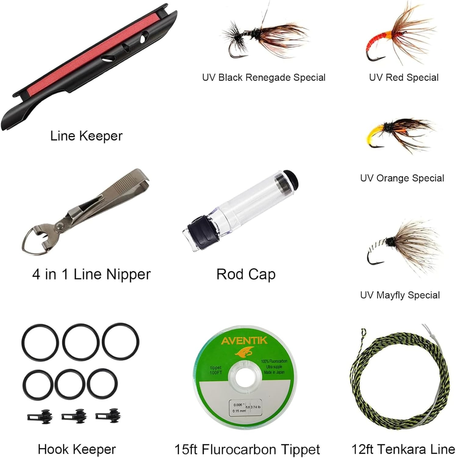 Aventik FreshStart Tenkara Rod in 7ft/8ft Complete Beginner Tenkara Rod Kit 24T