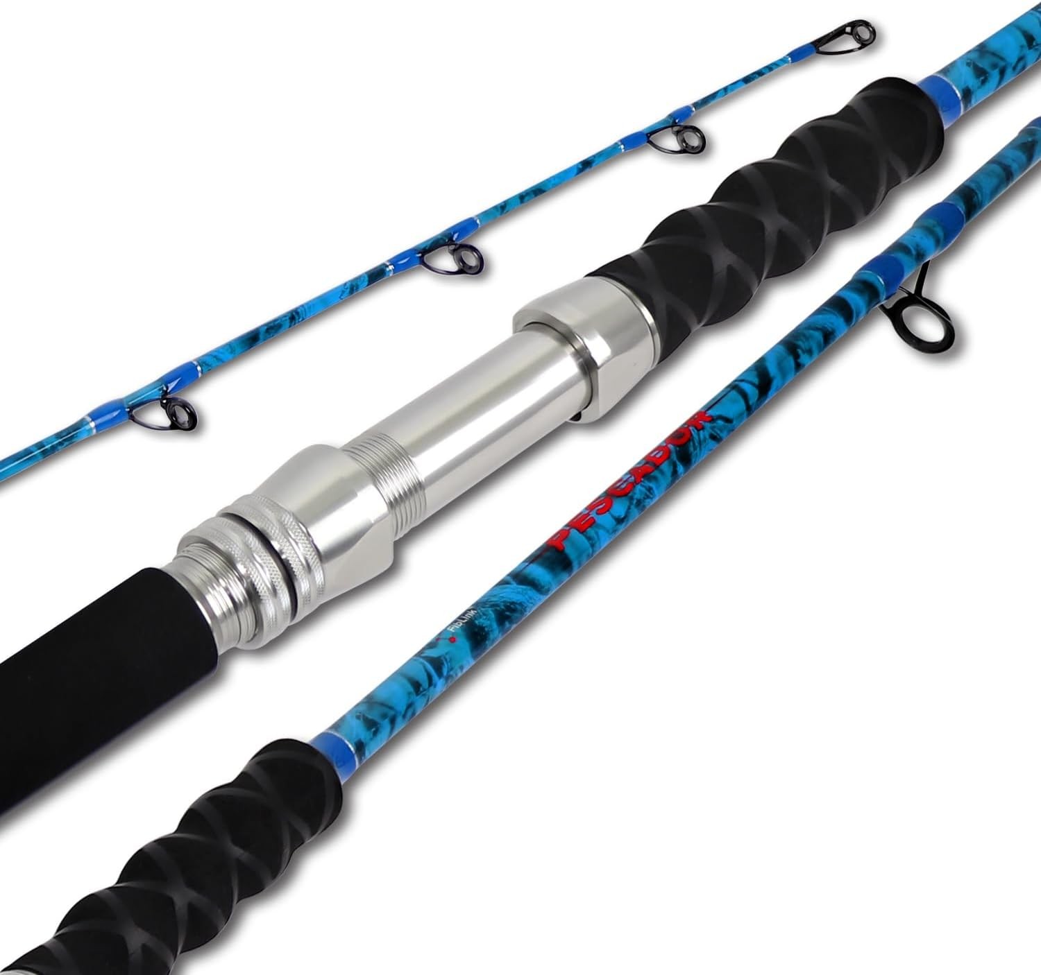 2-Piece Boat Conventional Fishing Rod Portable Spinning/Casting Rod Carbon
