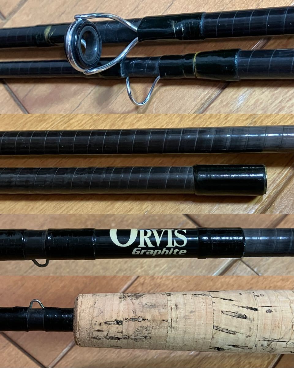 ORVIS Graphite SHOOTING STAR 8.5′ 8 4oz Rod with Case Bag and Extension Pad