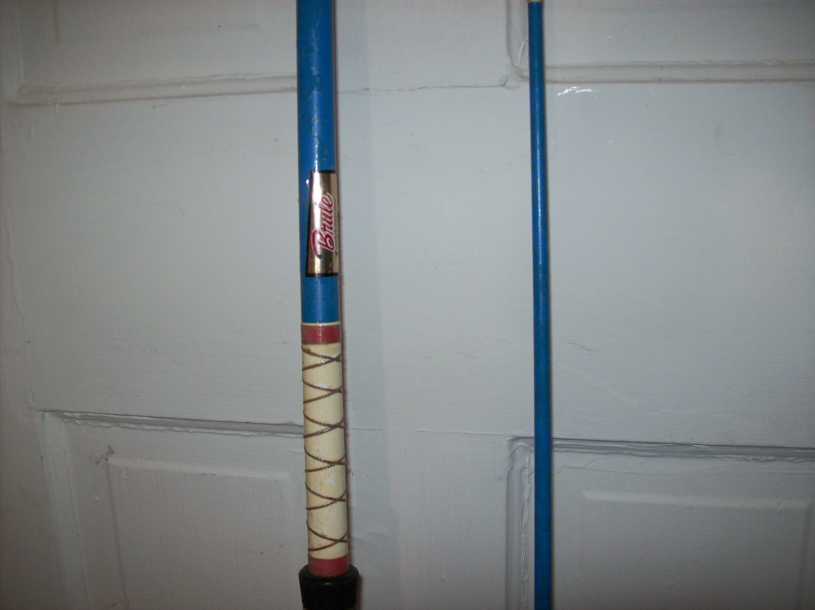 Vintage BRULE Iron River Wisconsin Fishing Rod 9 feet, 2-Piece