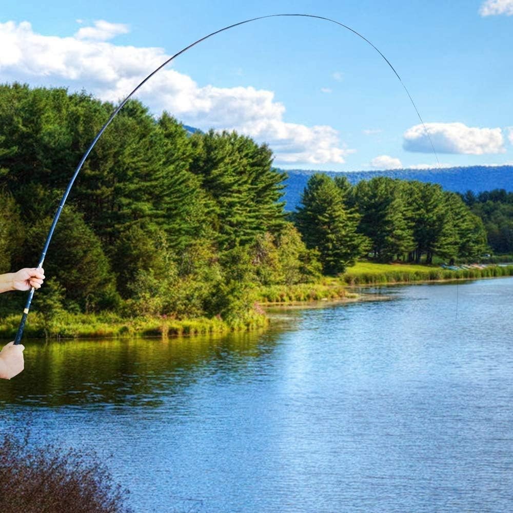 Goture Telescopic Tenkara Fishing Rod Kit 2Pcs Collapsible Crappie Rods 1 Piece