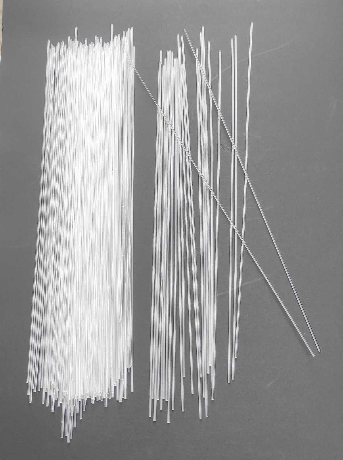 100pcs 1/16 x 12in Acrylic Dowel Rods Sticks, Clear Round Plastic Rods PLS902…