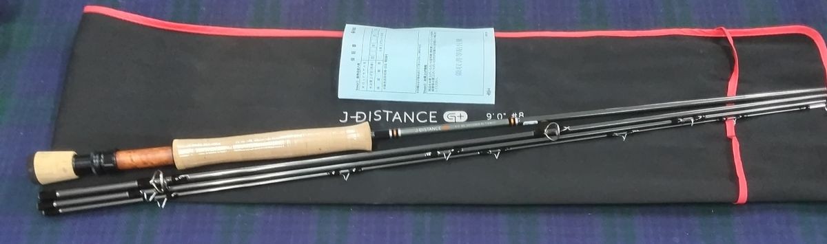 TIEMCO J Distance G+ 908-4 Fly Rod 9ft 8 4pc Graphite Long Cast Japan