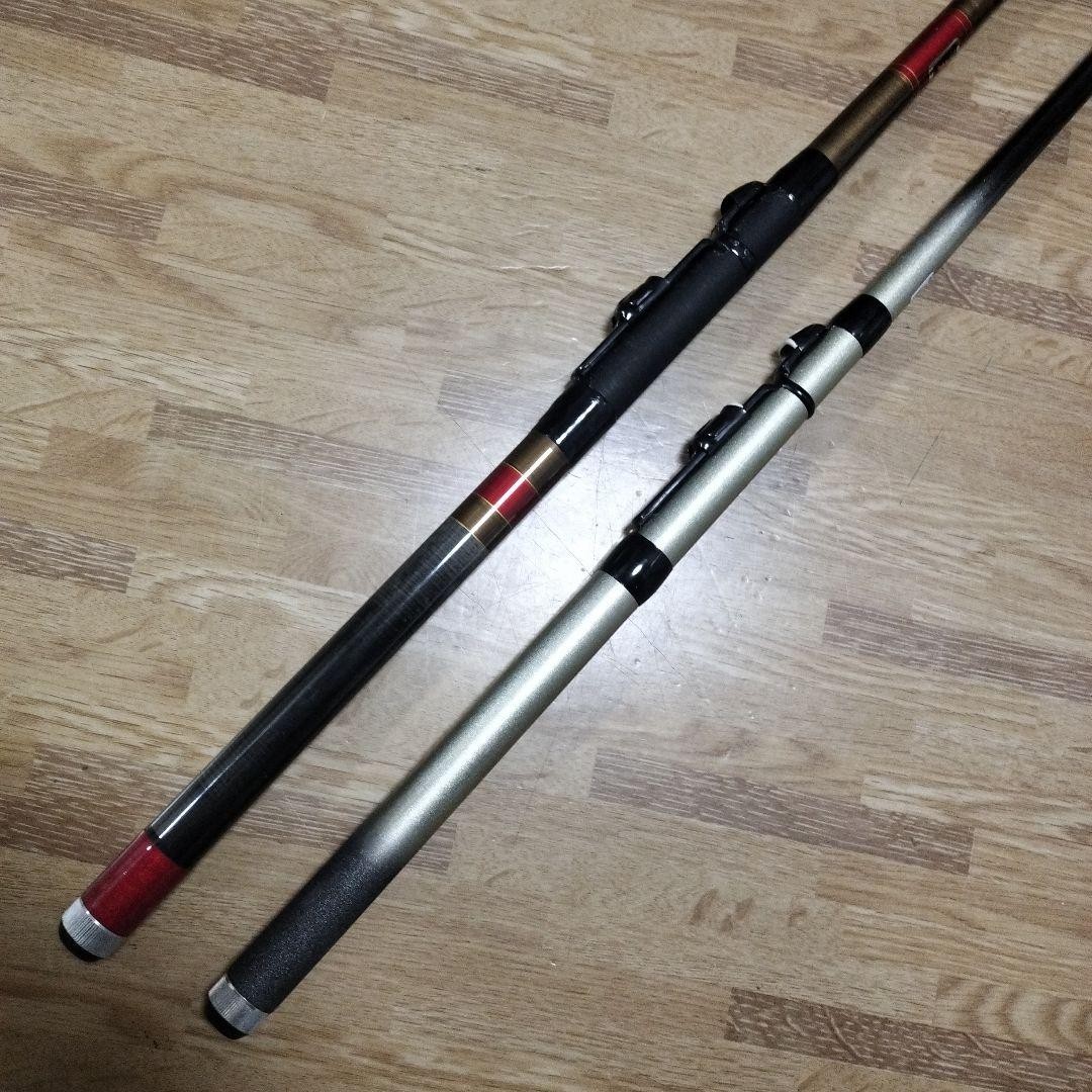 Boat Rod Set 30-240/330 Carbon 2-Piece Black Silver Reels