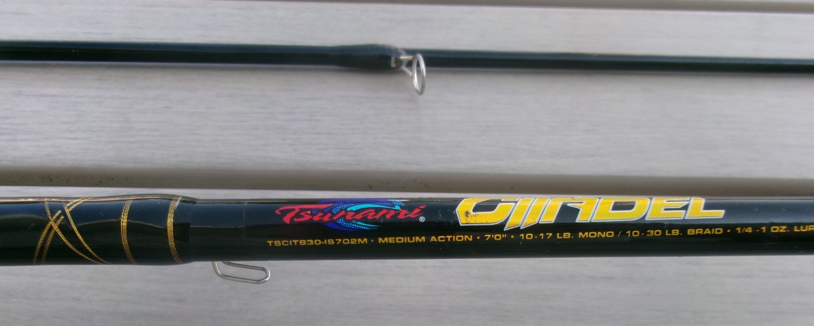 Tsunami Citadel Inshore Spinning Rods 2piece 7’ 10-17 Line 1/4-1oz Medium Action
