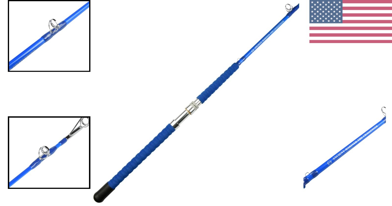 Catfish Fishing Rods 7’6 Glow in The Dark The Challenger Casting Rod, Medium …
