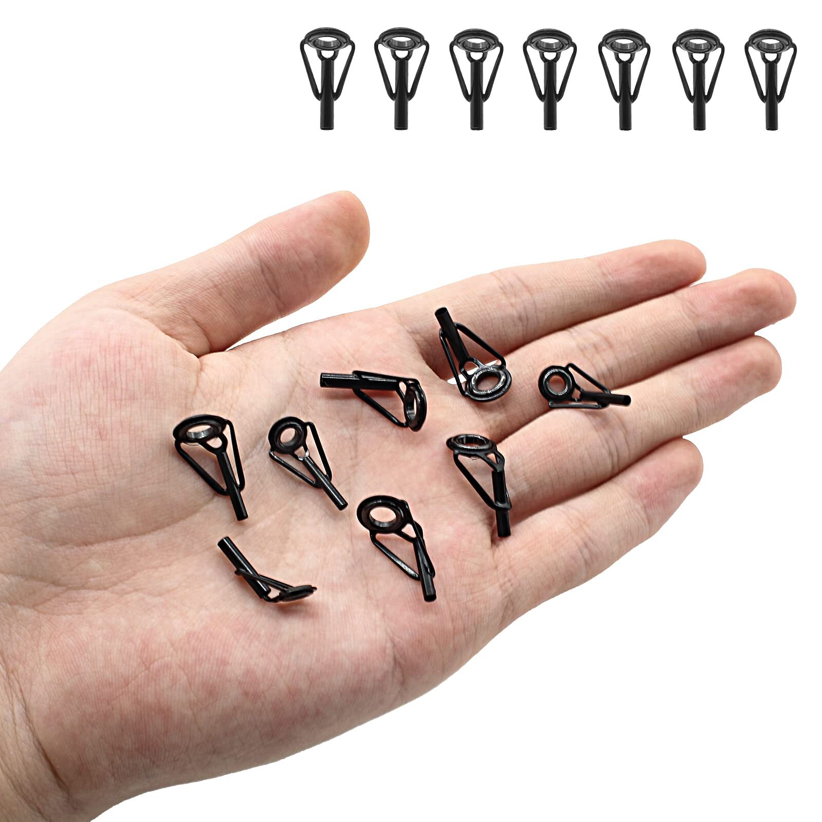 8 Pieces Fishing Rod Tip Repair Kit Rod Tips Kit Replacement for Freshwater Sal