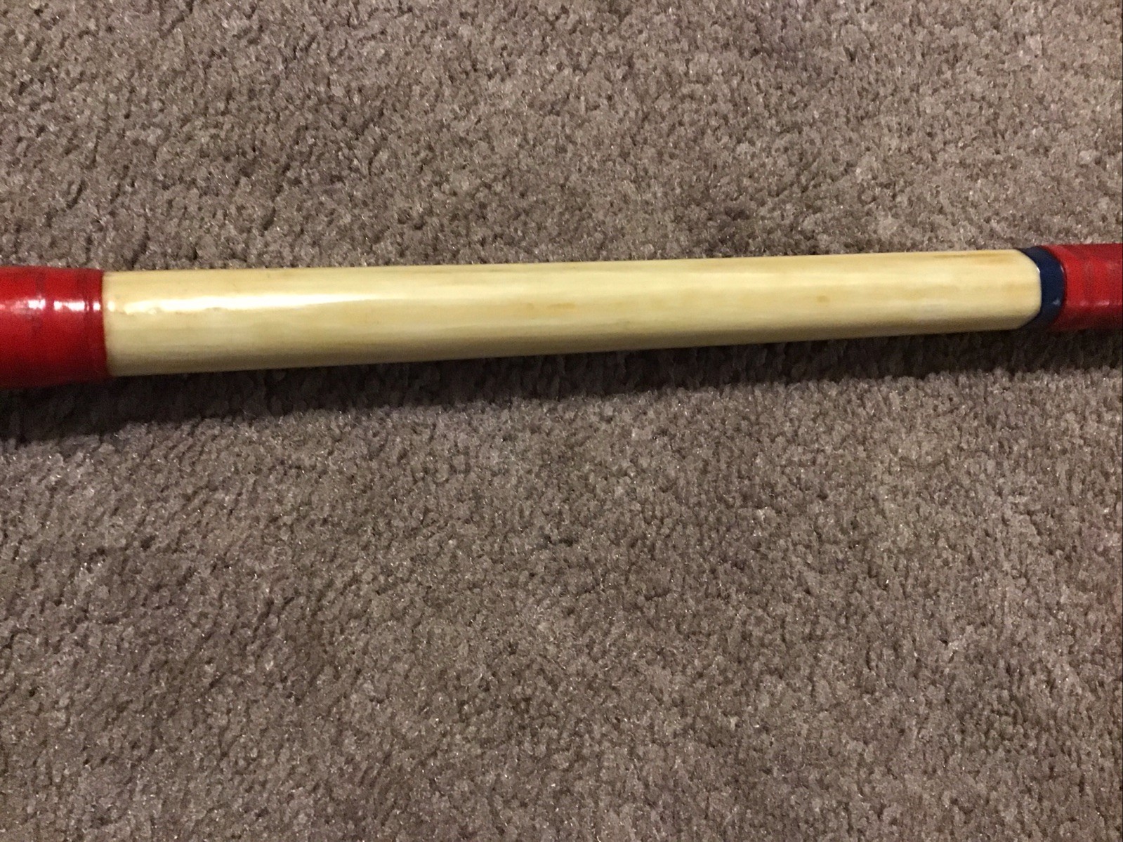 Vintage Hexagon Wood Butt 6’ 6” Aftco Roller Guide 50lb Trolling Rod R75