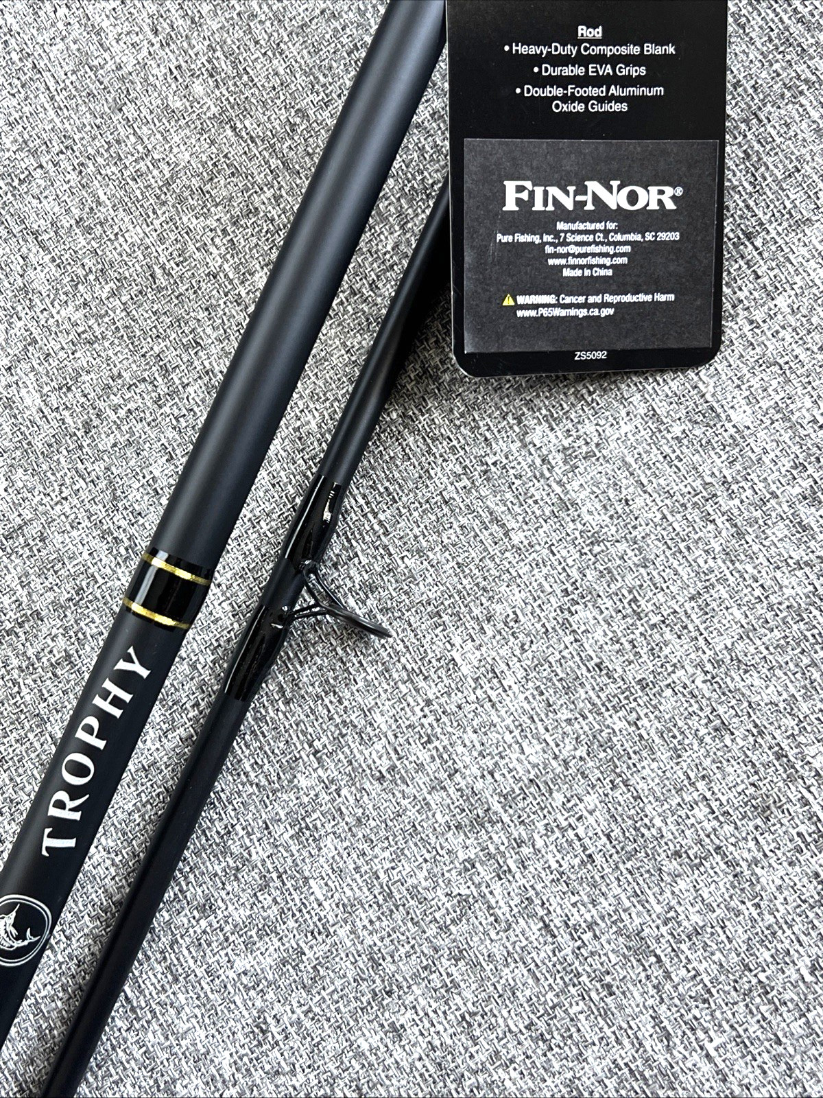Fin-Nor TROPHY Spinning Fishing Rod – 2-pc Medium Heavy 7 ft 8 ft 10 ft Rods