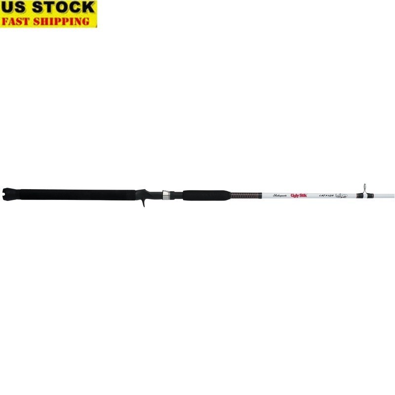 8ft Catfish Fishing Rod Durable Medium Heavy Clear Tip Sensitive Construction US
