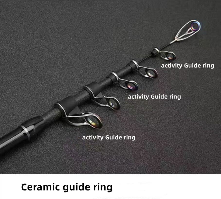 1.8M-2.4M Telescopic Fishing Rods Carbon Spinning Casting Rods Fishing Pole Bait