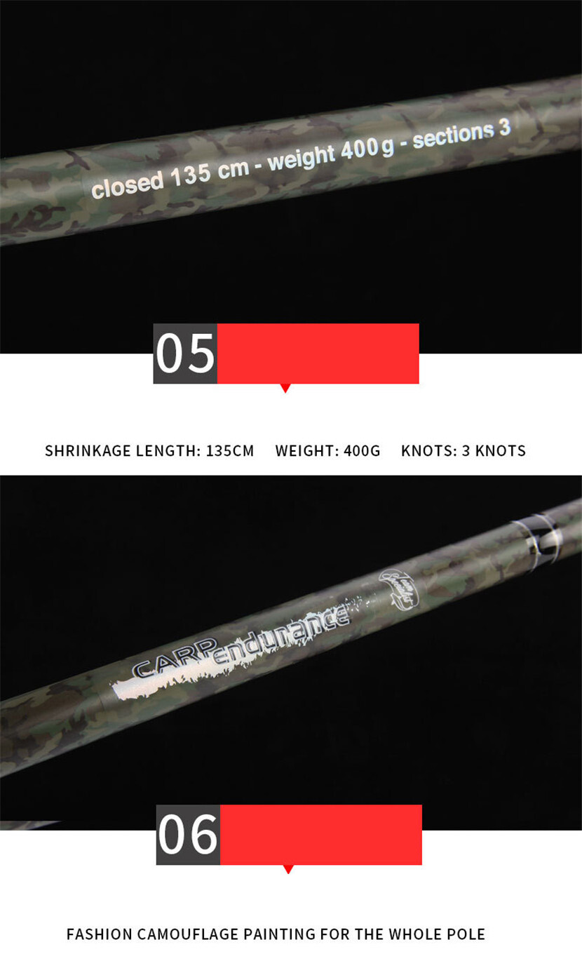 High Strength Carbon Fibre 3 Sections Surf Rods Casting Weight:100-300g