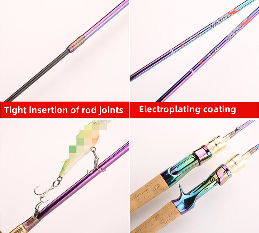 1.5M/1.68M/1.8M Carbon Fiber Fishing Rod Ultra Light Spinning Wooden Handle Rods