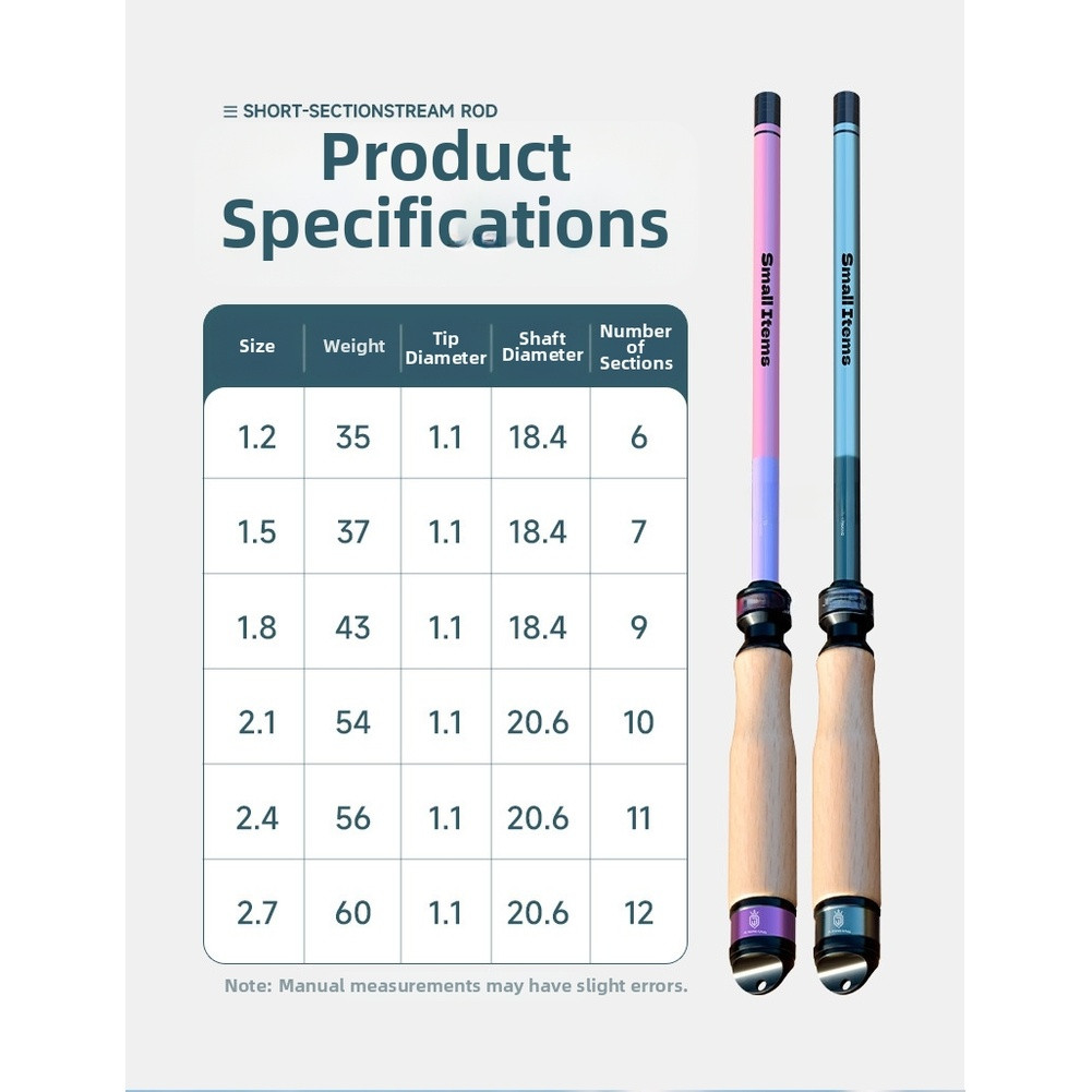 Compact Carbon Fiber Fishing Rod for Beginners Lightweight Portable Stream Rod