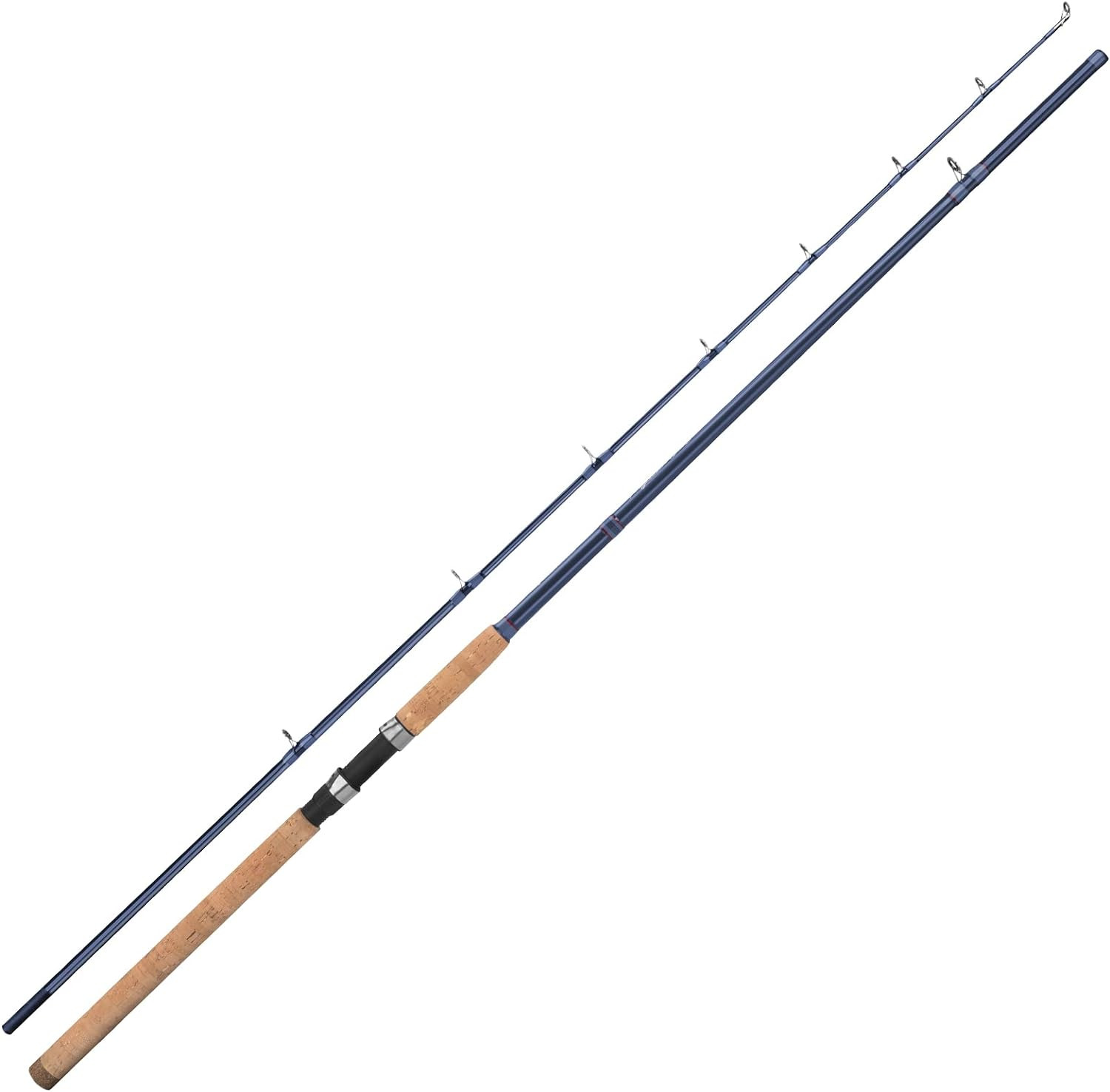 2PC Fiber Glass Fishing Rod Spinning Casting P-Cork Handles From 5’6” to 10’ L