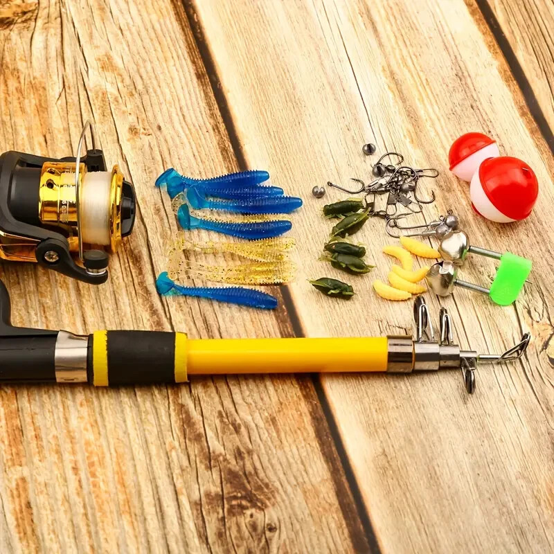 Kids Fishing Kit – 1.8m Fishing Rod & Reel Starter Set for Juniors