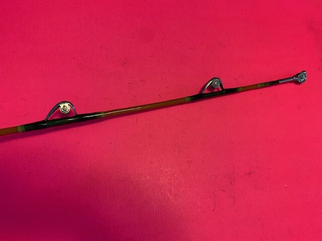 CUSTOM BUILT SABRE 6 FOOT 11 INCH 30 TO 80 POUND RATED BOAT TROLLING FISHING ROD
