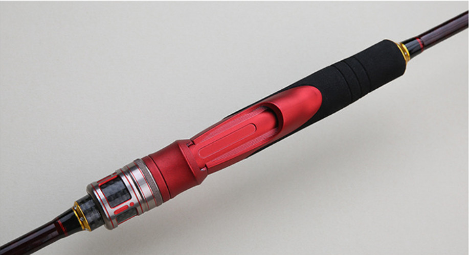 5’9″ Fishing Rod Carbon Fiber Casting Poles Travel Spinning Rod 2 Sections Bass