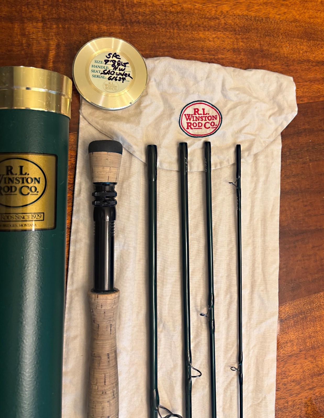 Beautiful R L WINSTON BORON BL5 8wt. 9’ft FlyRod!! 🔥~5 Pc TRAVEL ROD~🔥