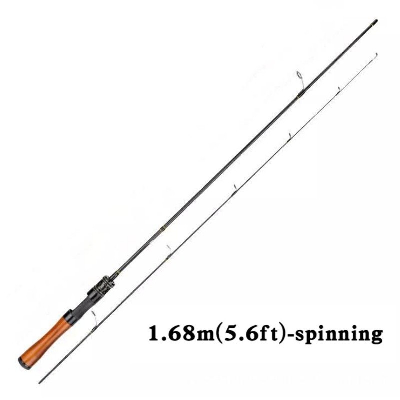 Lure Trout Fishing Rod Carbon Fiber Spinning/casting Rods Carp Poles 2 Sections