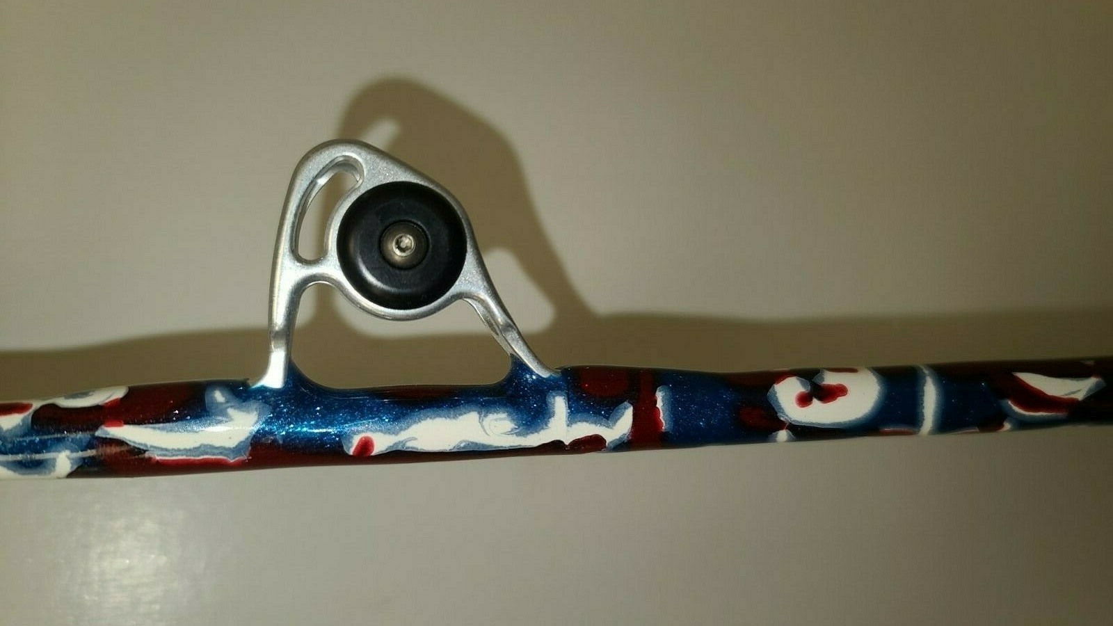 Custom Fishing Rod, Real Crocodile Skin Grips, Awesome Paint Job, ADJUSTABUTT – 